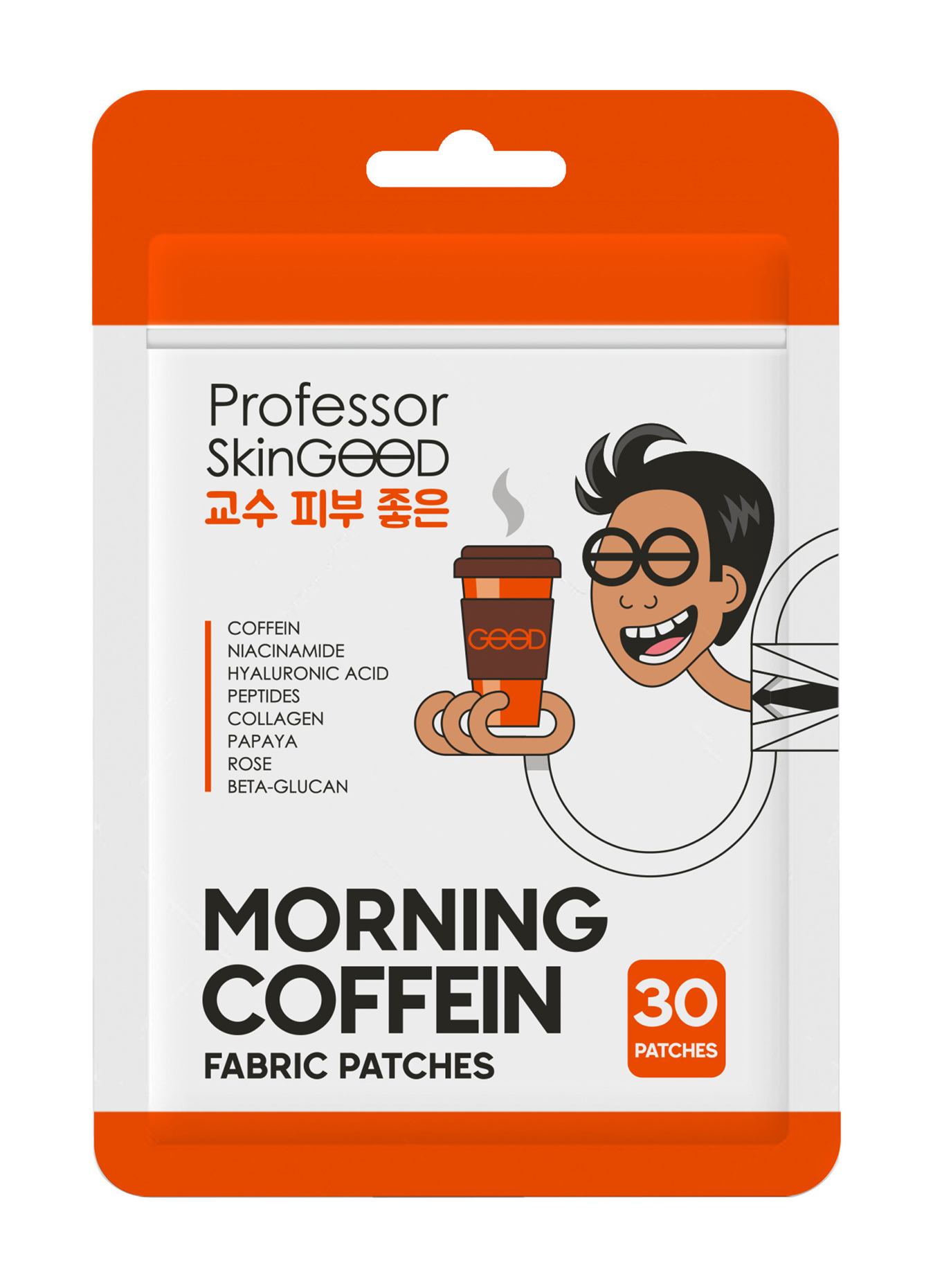 Патчи тканевые с кофеином №30 Morning Coffein Professor SkinGood 