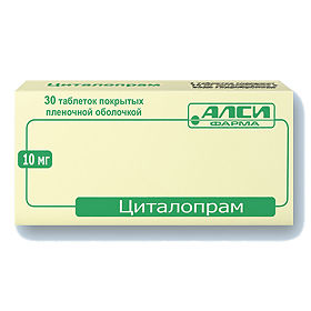 Циталопрам-Алси таб. 10мг №30 антидепрессант Рх