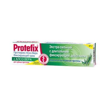 Протефикс экстра-сильный крем с алоэ вера 40мл д/фиксации зубных протезов