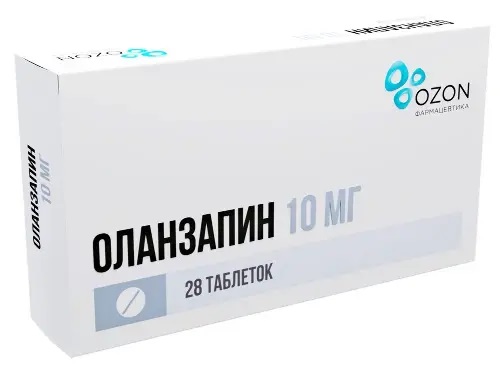 Оланзапин таб. 10мг №28 нейролептик Рх (Озон)