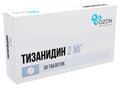 Тизанидин таб. 2мг №30 обезболивающее Рх (Озон)