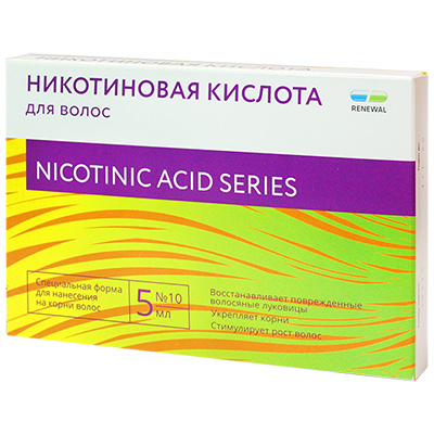 Никотиновая кислота д/волос 5мл №10 Renewal для укрепления и роста