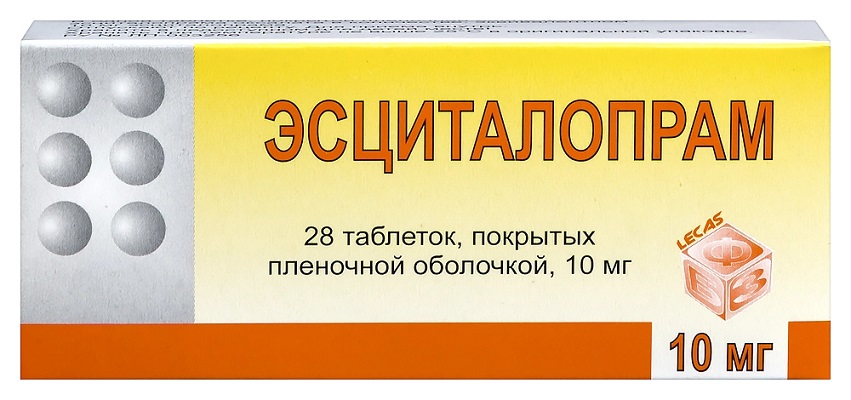 Эсциталопрам таб. 10мг №28 антидепрессант Рх (Березовский ФЗ)