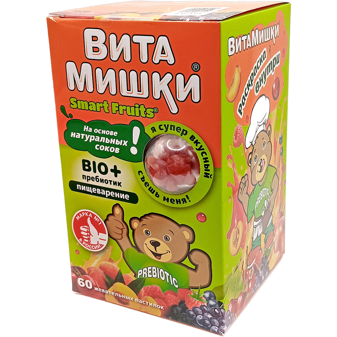ВитаМишки био+ прибиотик жев пастил №60 