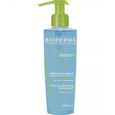 Биодерма Себиум гель-мусс очищающий 200мл д/жирной и смешанной кожи Помпа