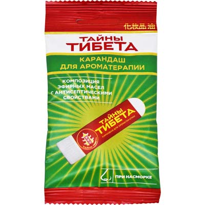 Тайны Тибета карандаш 1,5г д/инг. при насморке